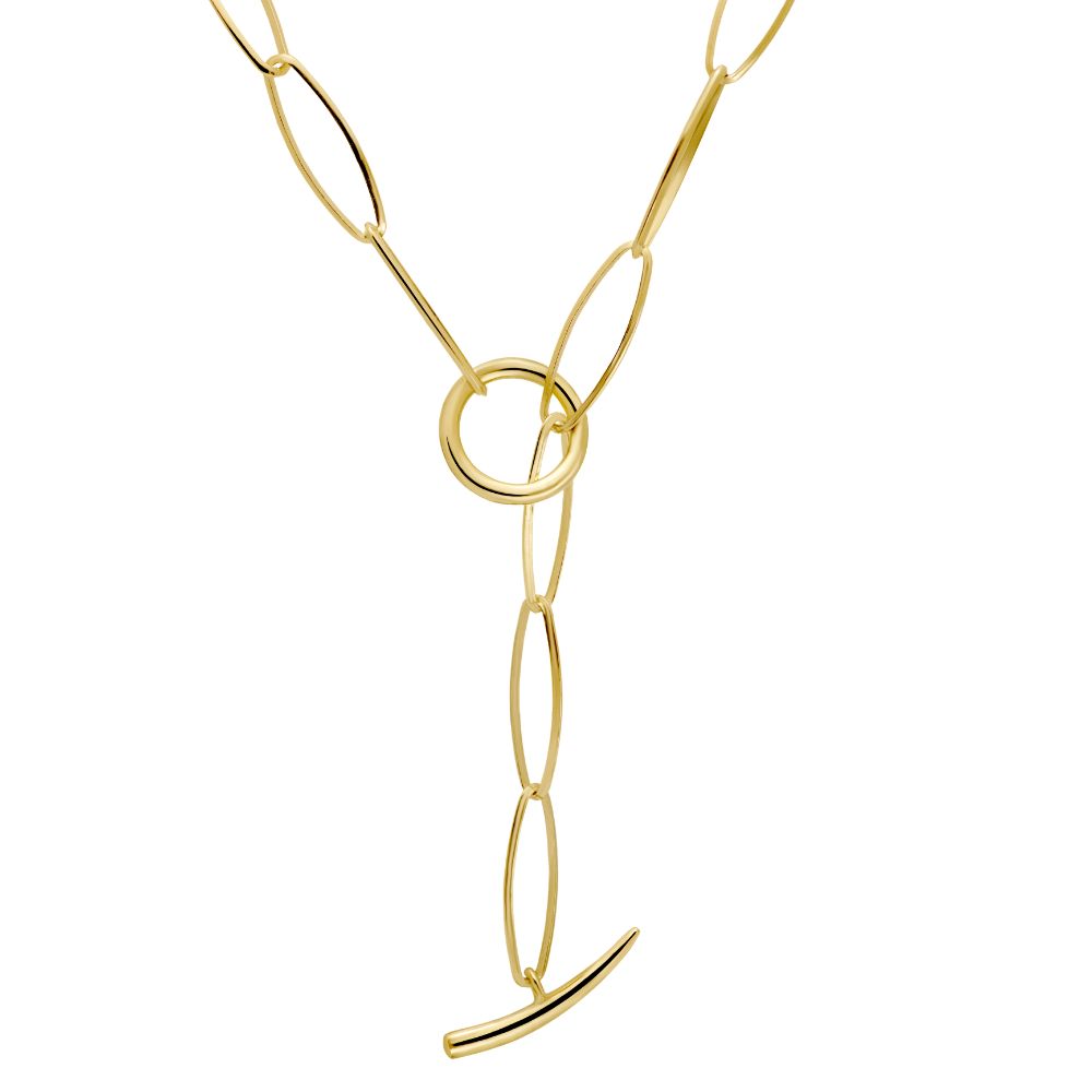 Toggle Silver Necklace for Women