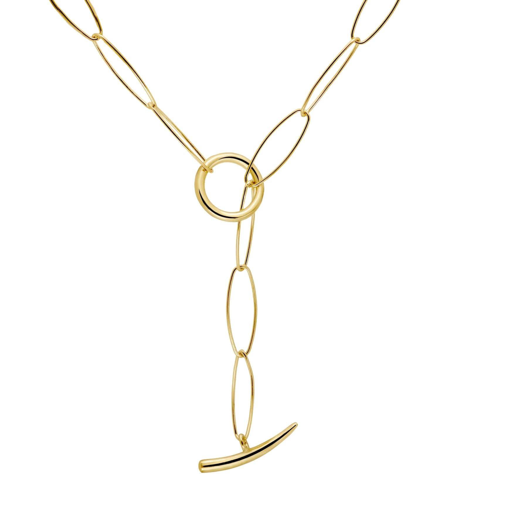 Toggle Link Necklace Silver 925