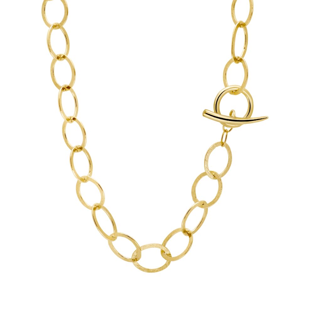 Toggle Chain Necklace Silver 925