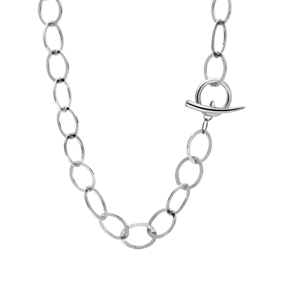 Toggle Chain Necklace Silver 925