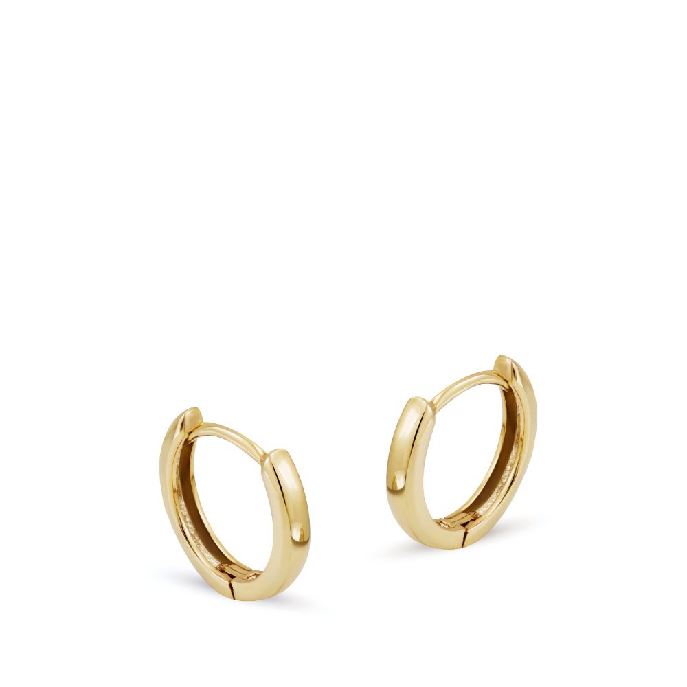 1cm Mini Hoops 14K Gold for Women by Kyklos Jewelry