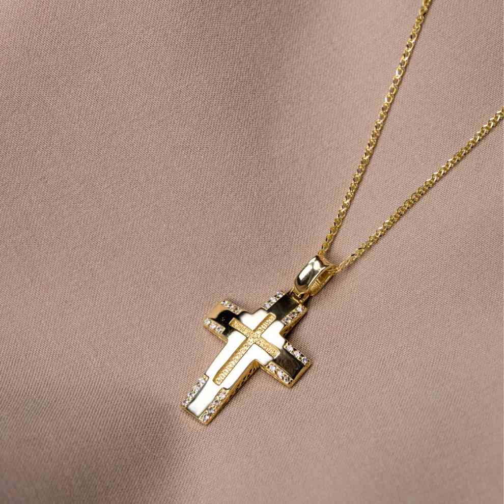 14K Gold Baptism Cross