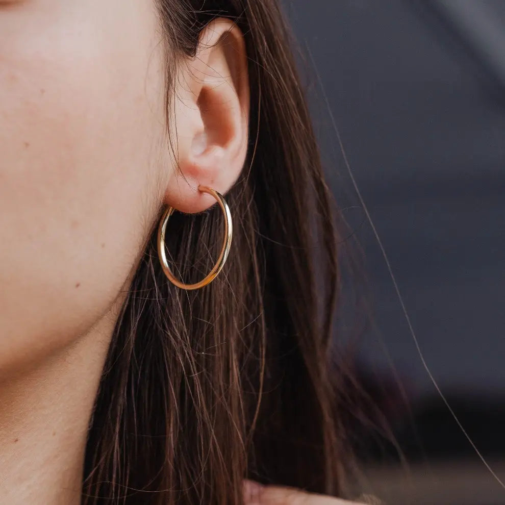 14K Gold Hoop Earrings