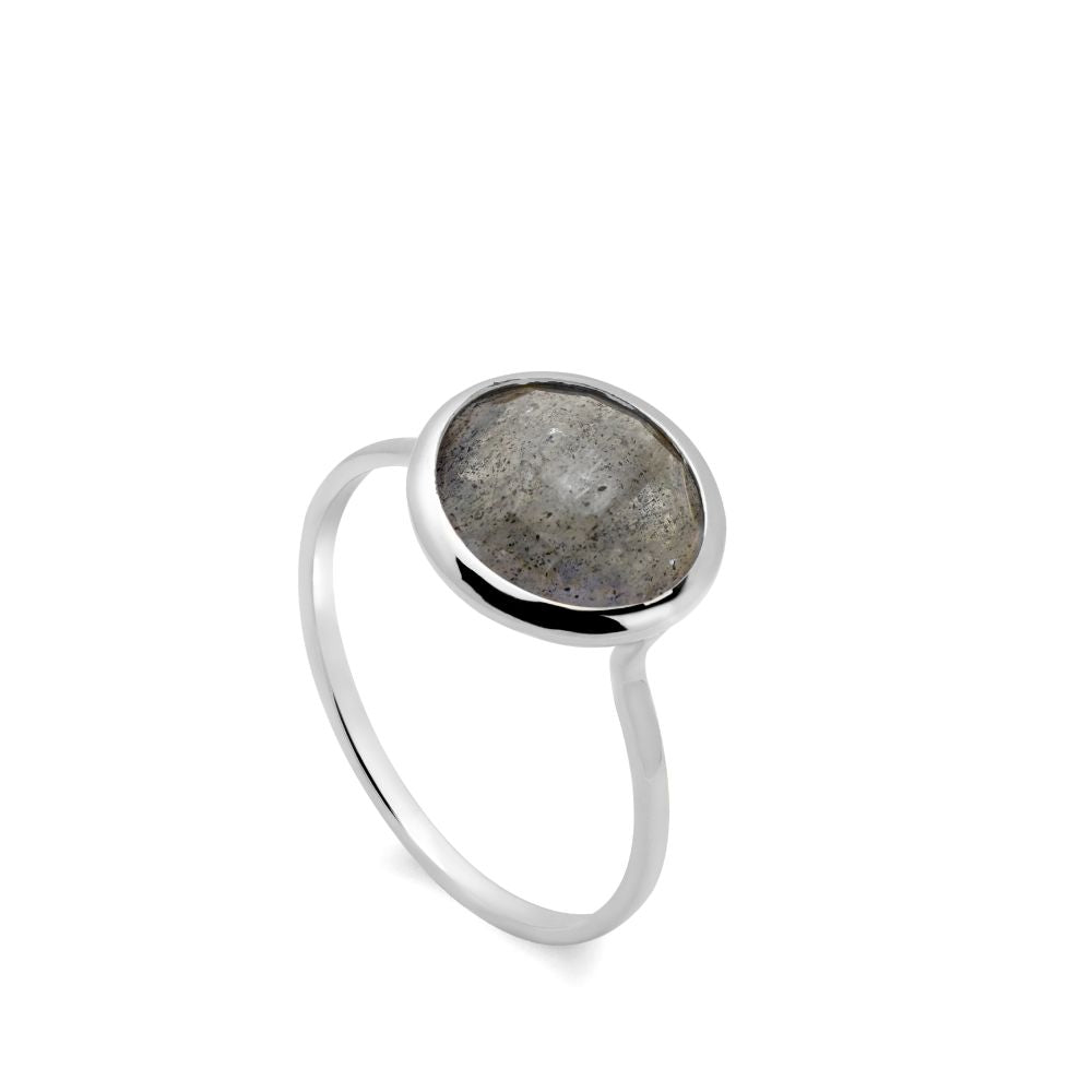 Labradorite Ring 10mm in 14K Gold