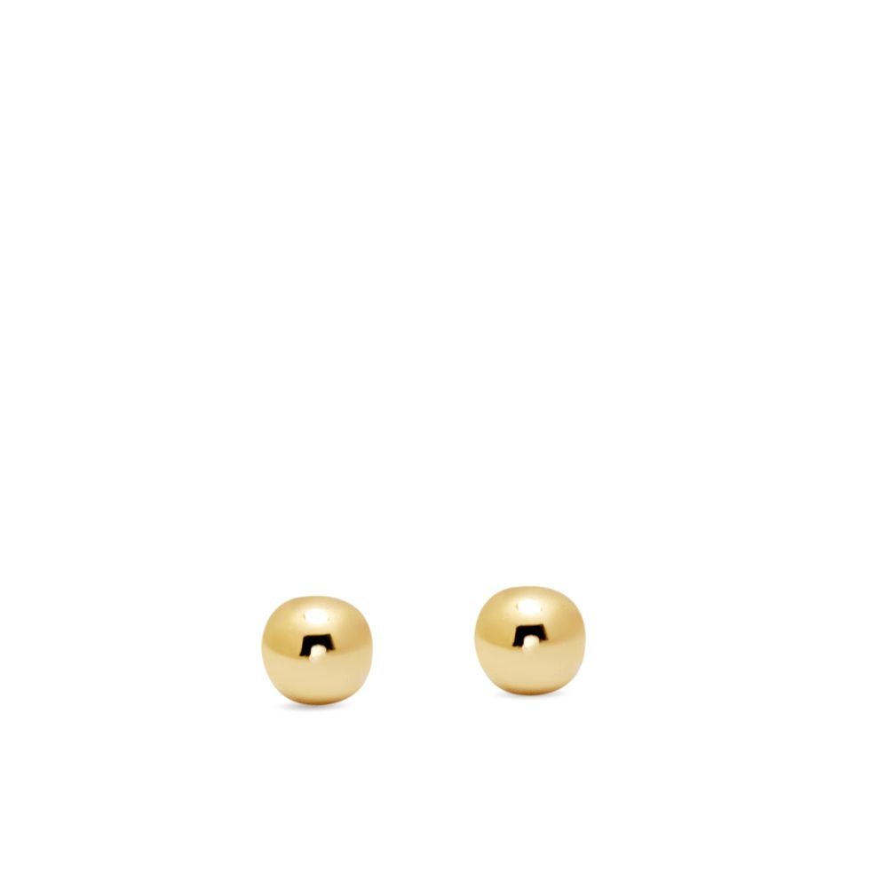 Small Ball Stud Earrings 14K Gold 4.4mm