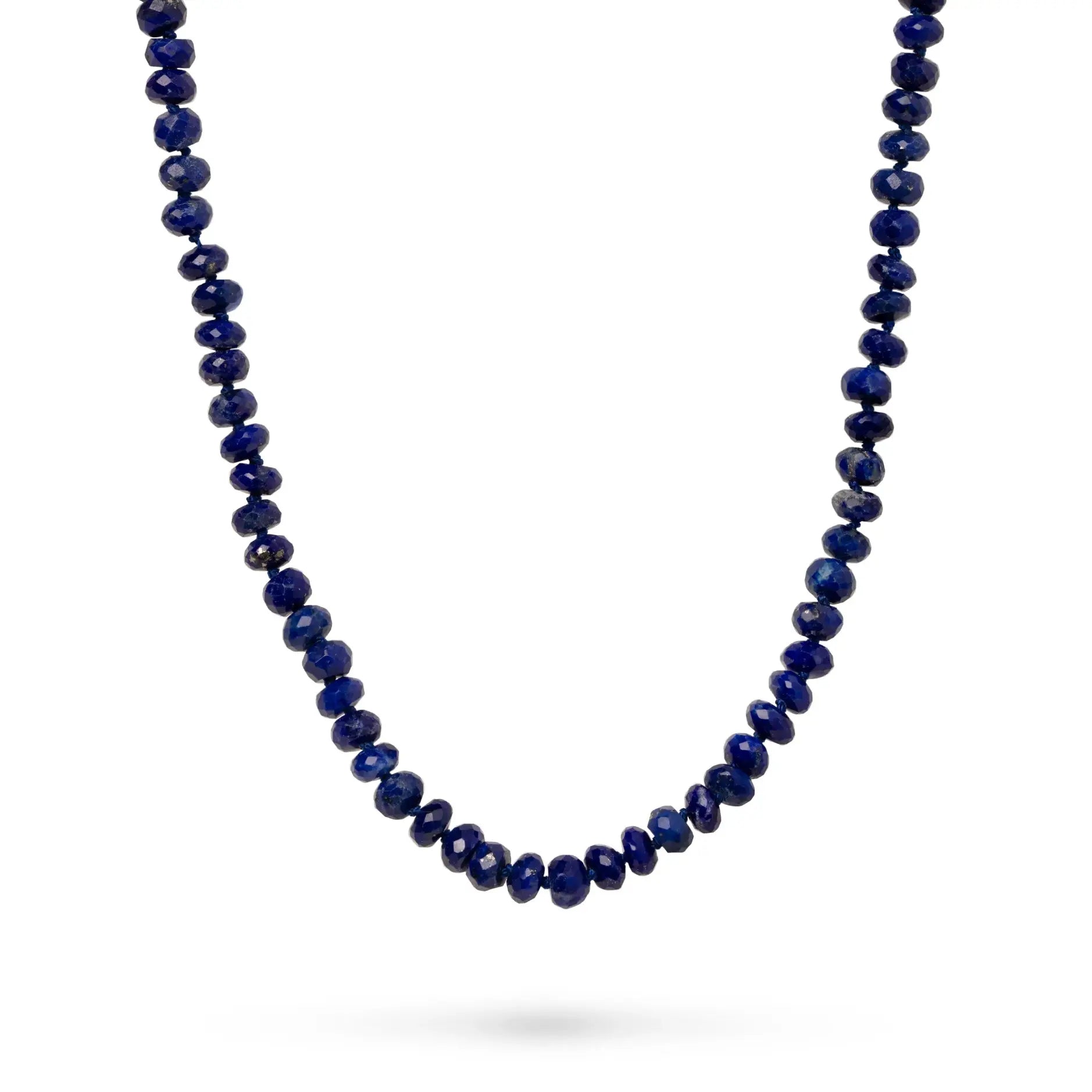 14K Gold Necklace Lapis