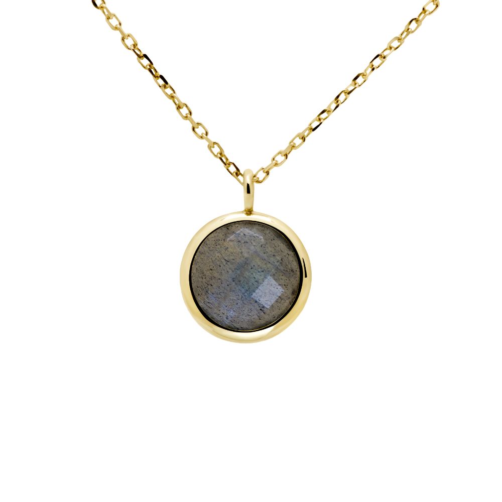 Labradorite Necklace in 14K Gold