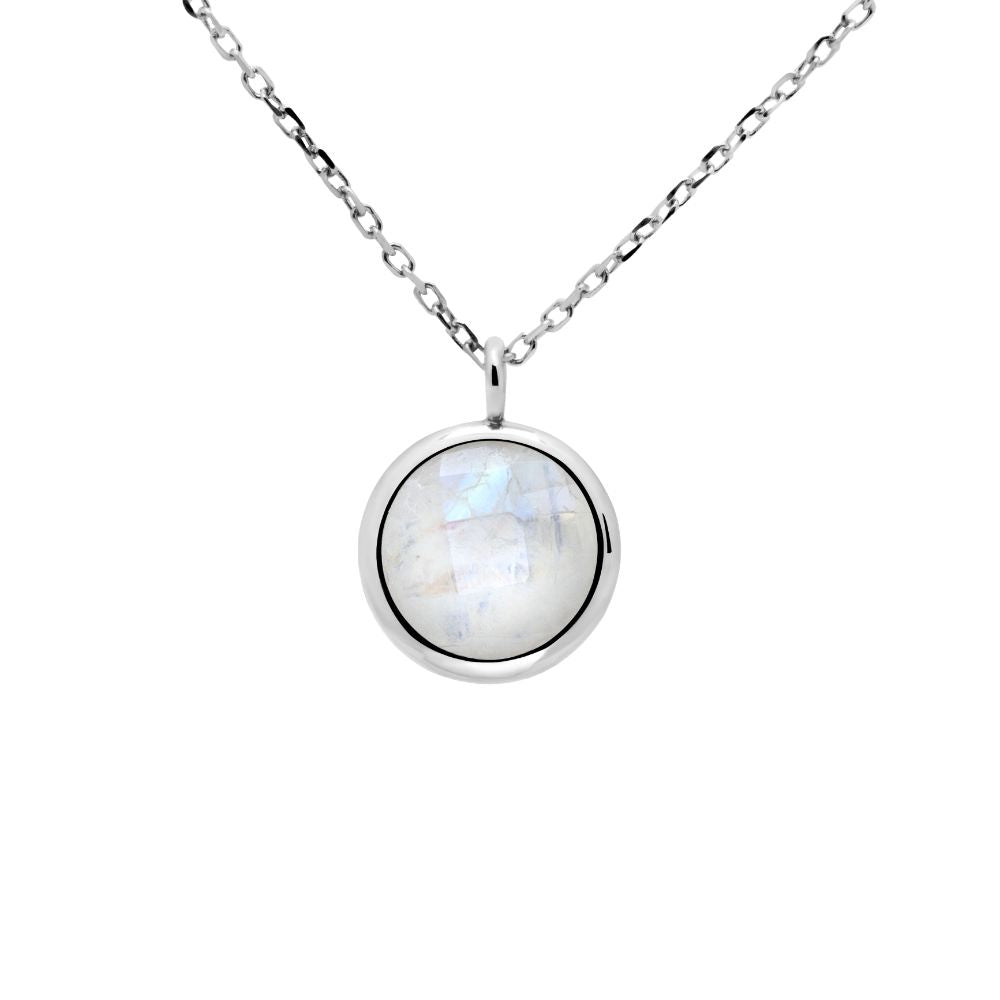 Moonstone Necklace in 14K Gold