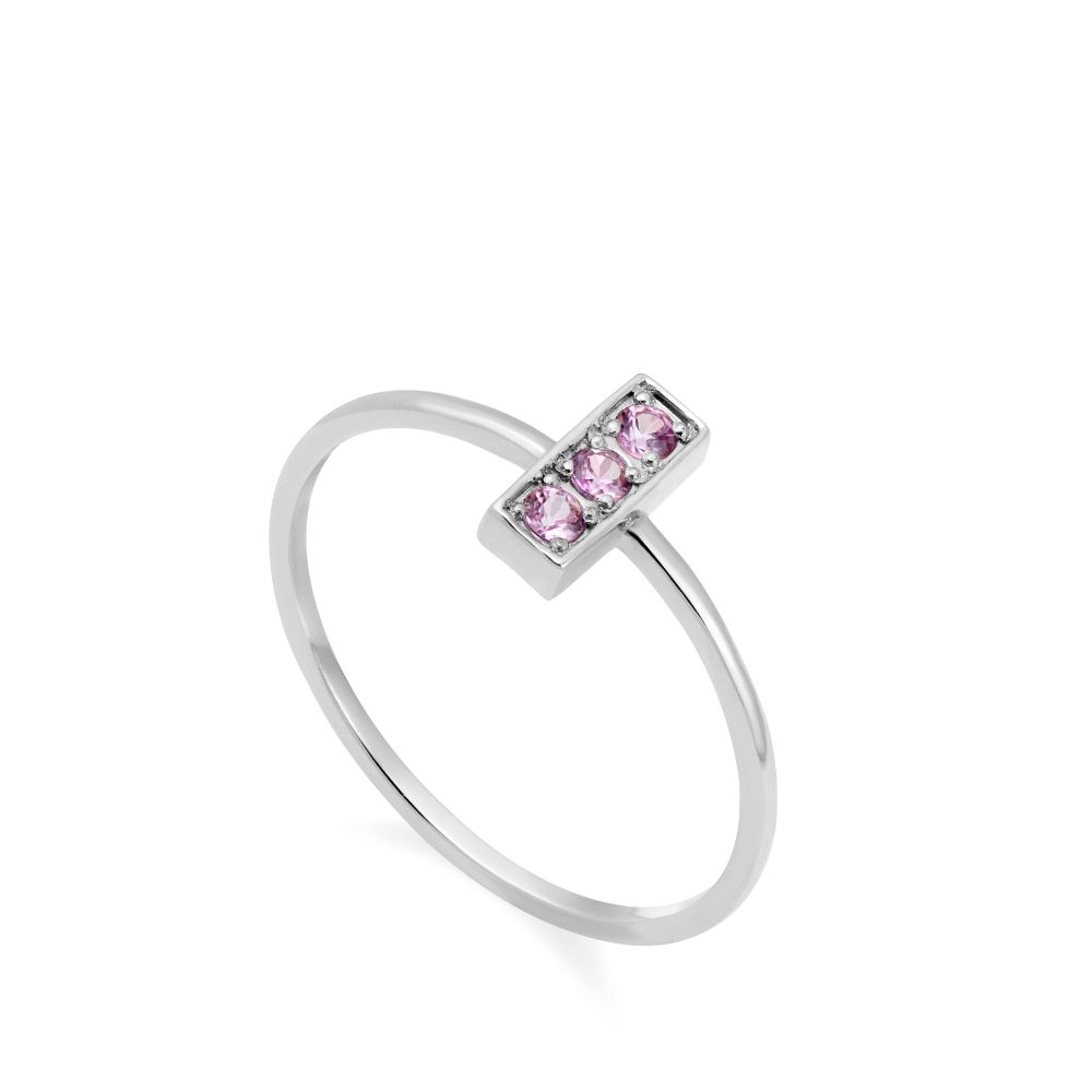 Pink Sapphire Ring 14K Gold