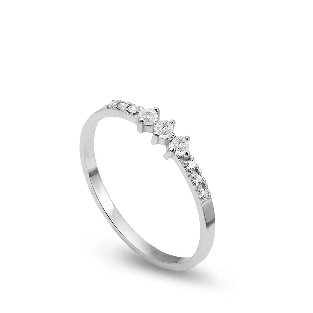 Diamond Band Ring 14K Gold