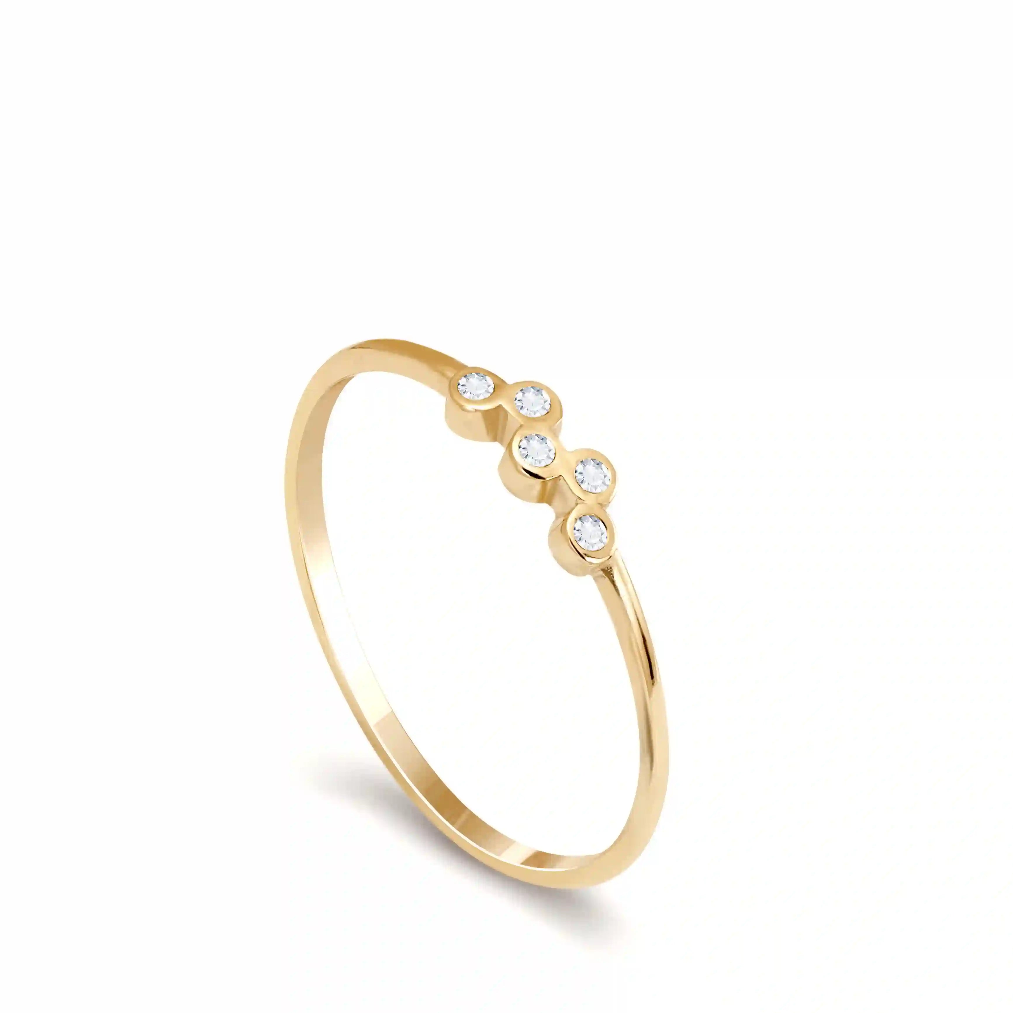 14K Gold Diamonds Ring