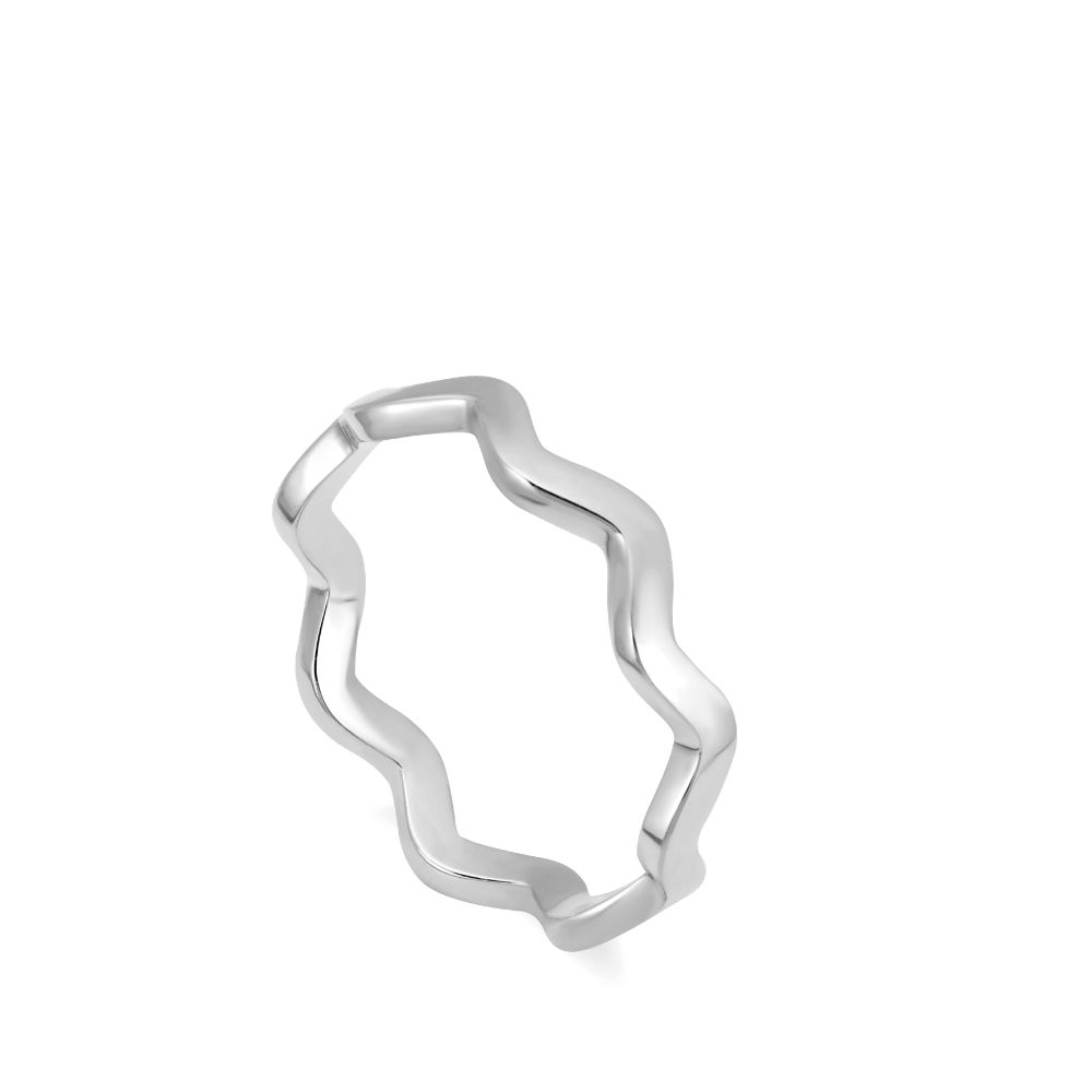 Zig Zag Wedding Band 14K Gold