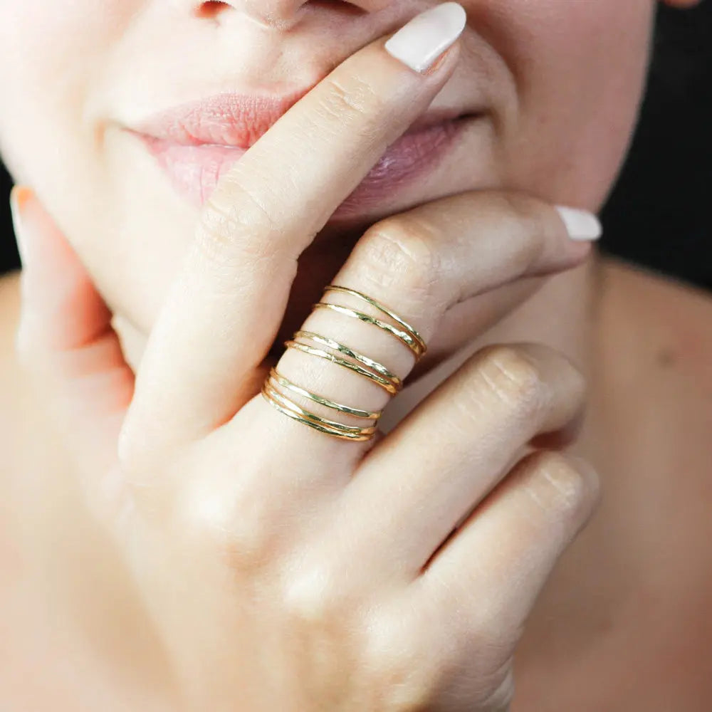 14K Minimalist Gold Ring