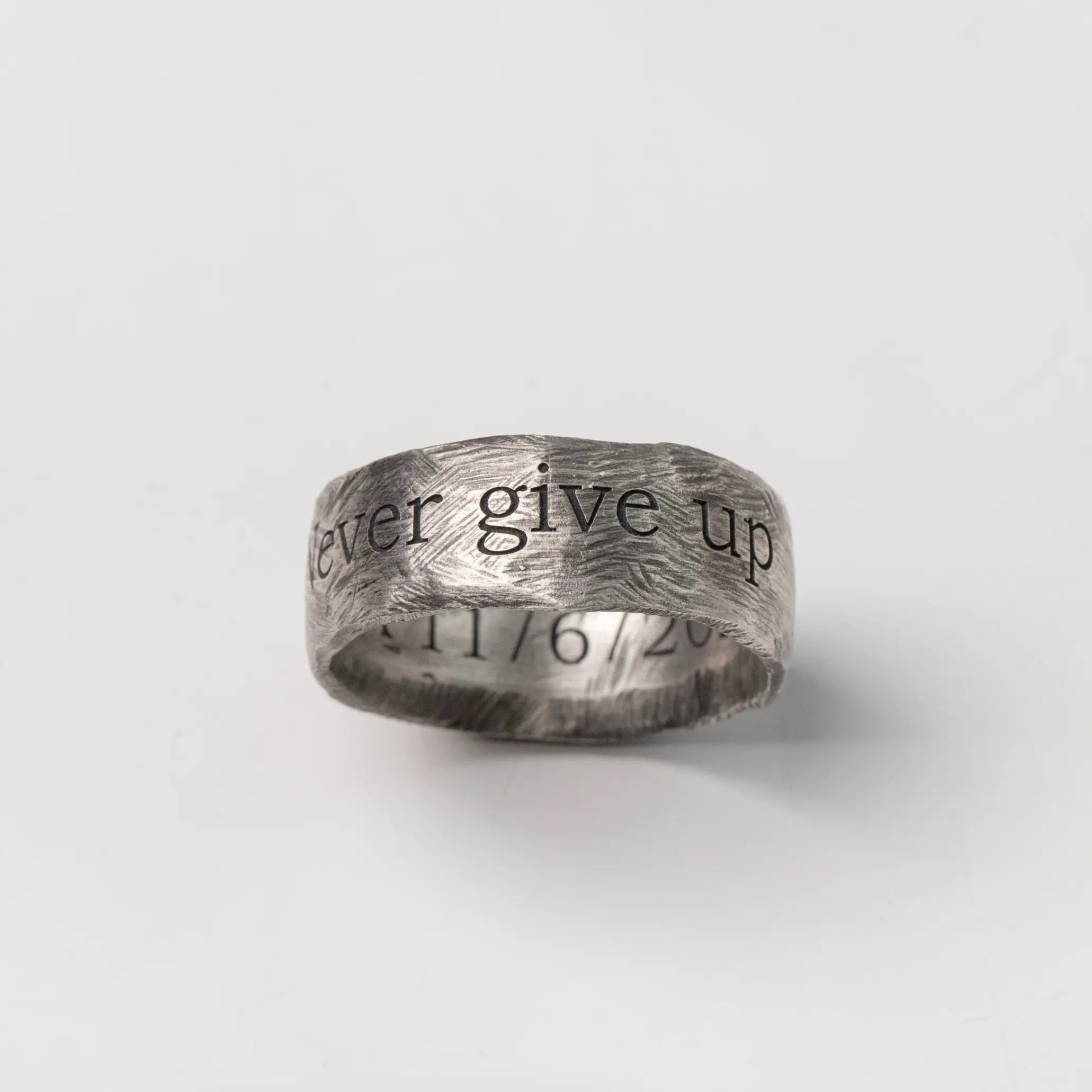Wide Band Ring Oxidized Sterling Silver