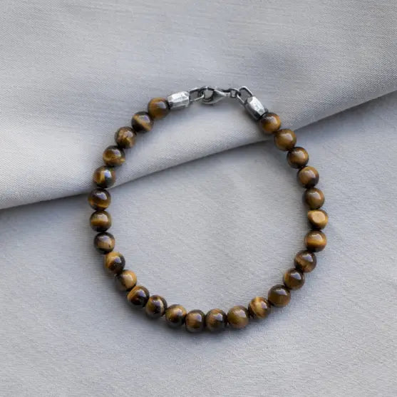Tigers Eye Bracelet Sterling Silver