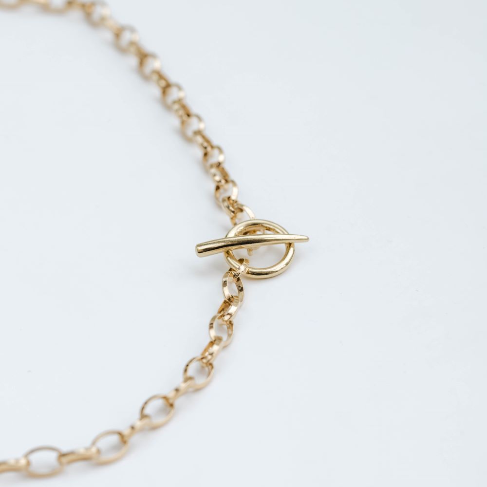 T-bar Chain Necklace Silver 925
