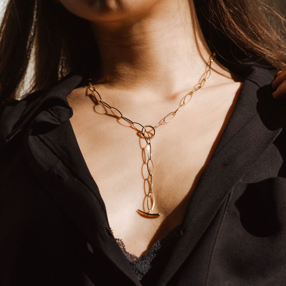 Toggle Silver Necklace for Women