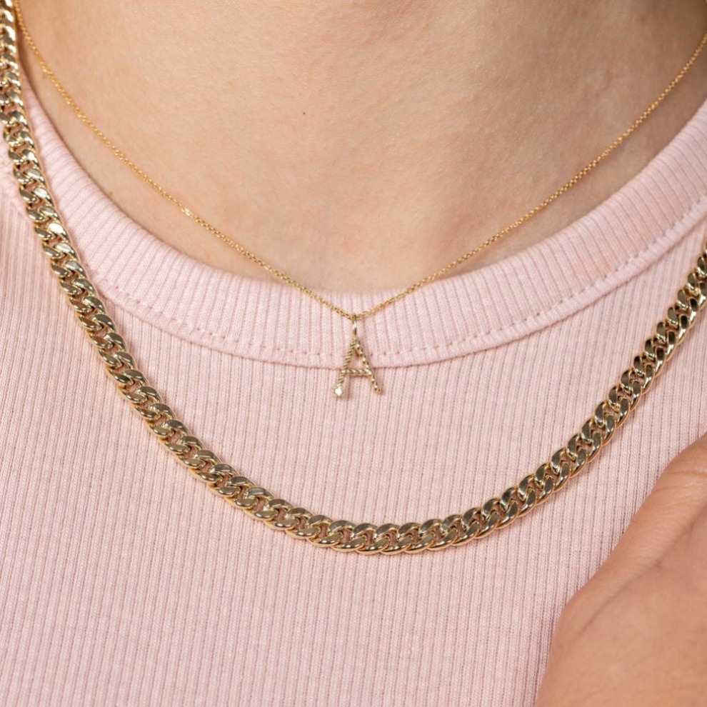 Cuban Link Chain Necklace 14K Gold