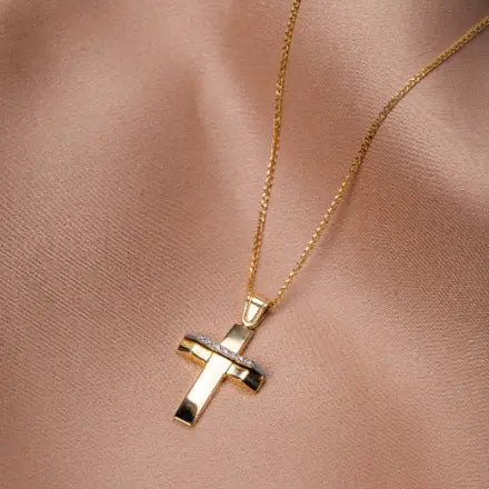 Christening Cross with Chain