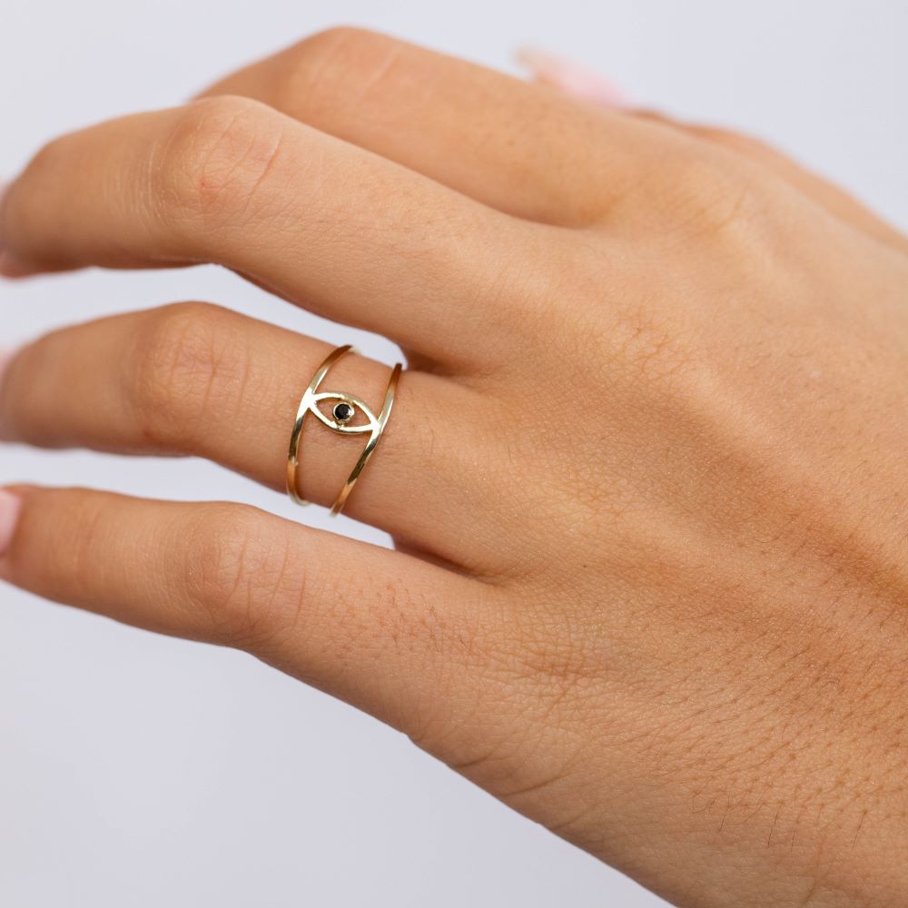 Double Band Eye Ring