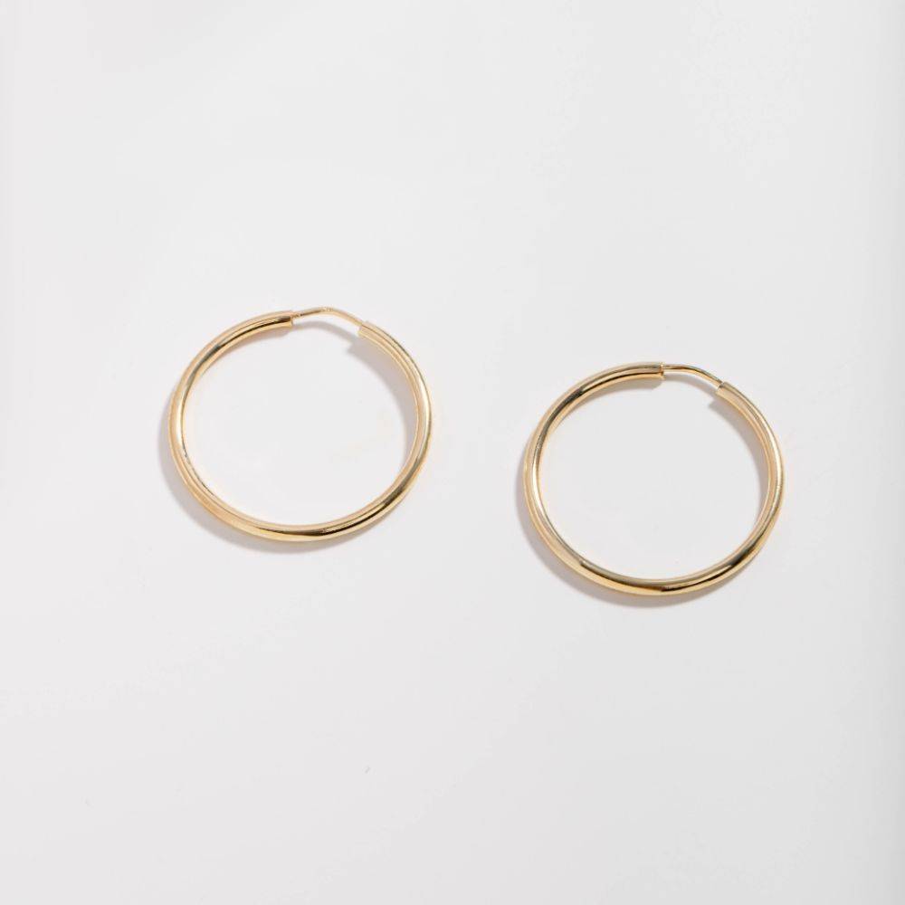 14K Gold Hoop Earrings
