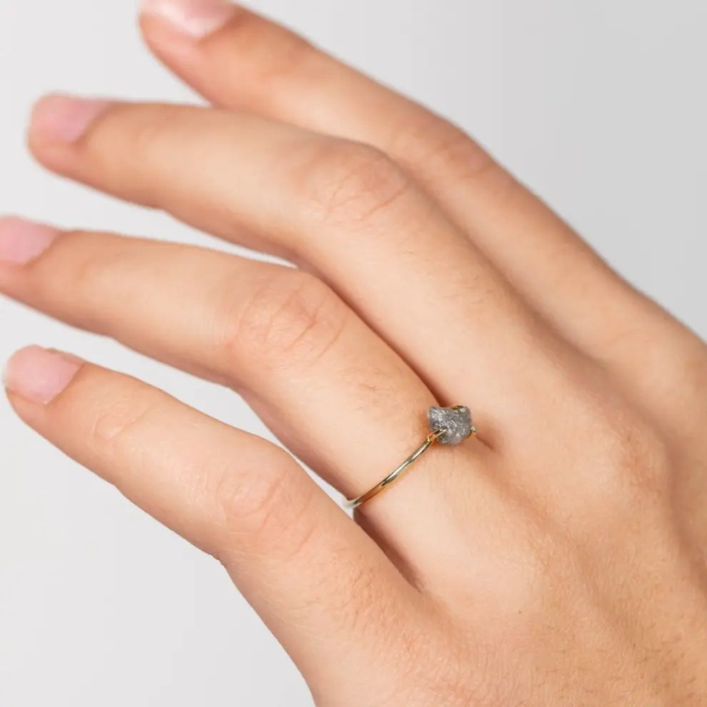 Raw Diamond Ring