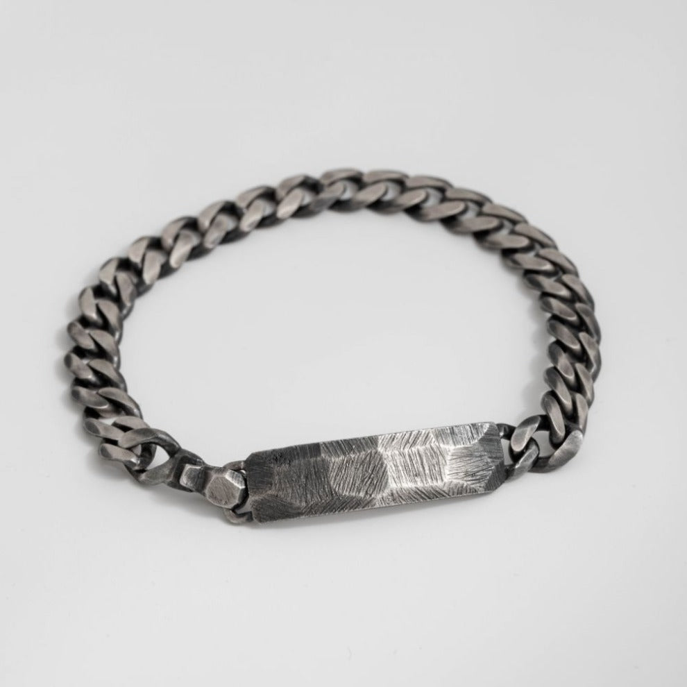 Men Silver Bracelet Cuban Link Chain