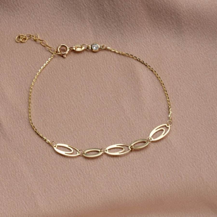 Dainty Chain Bracelet 14K Gold by Kyklos