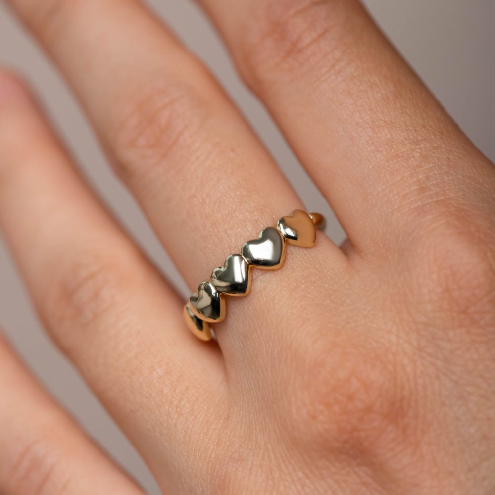 14K Gold Heart Ring