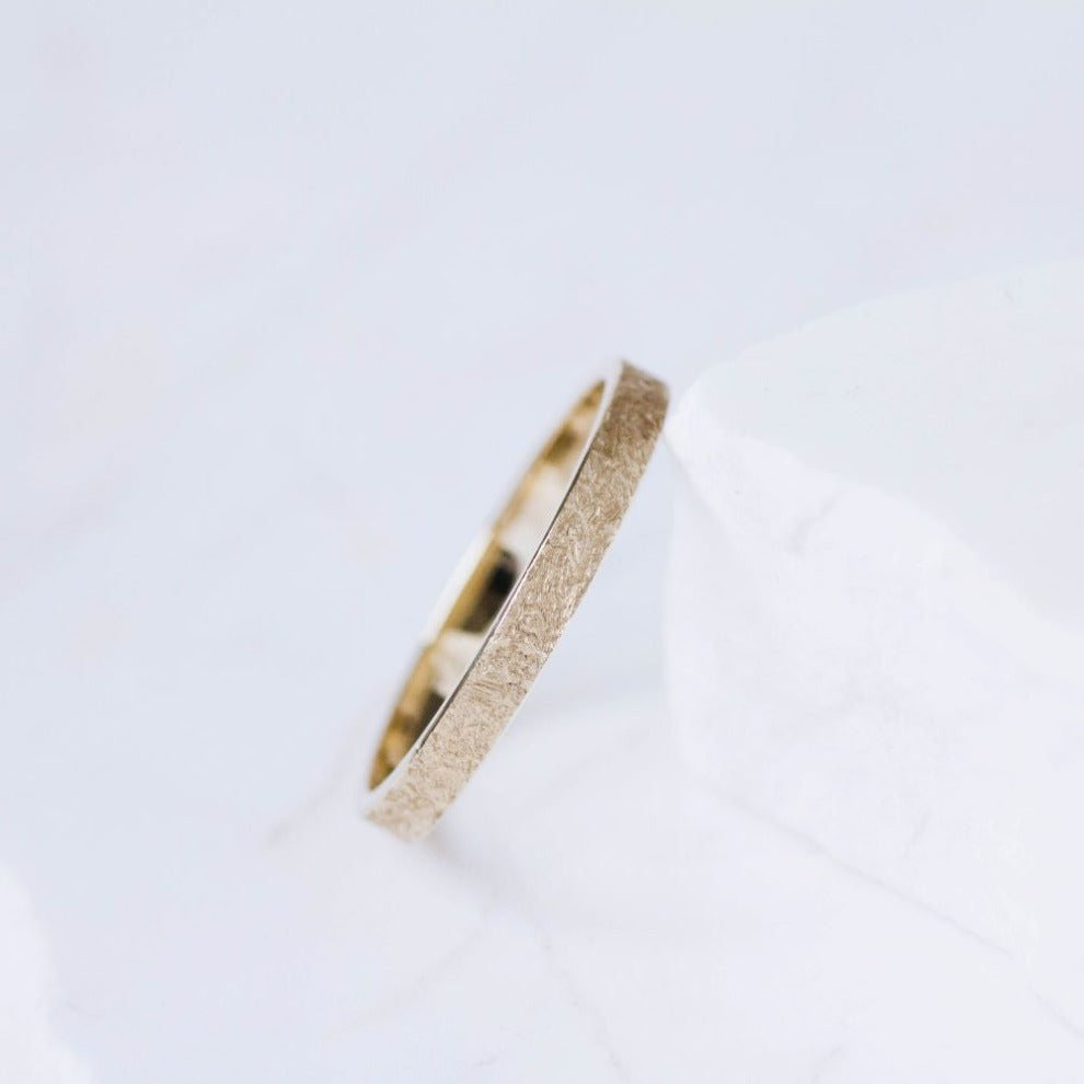 Thin Wedding Band 14K Gold