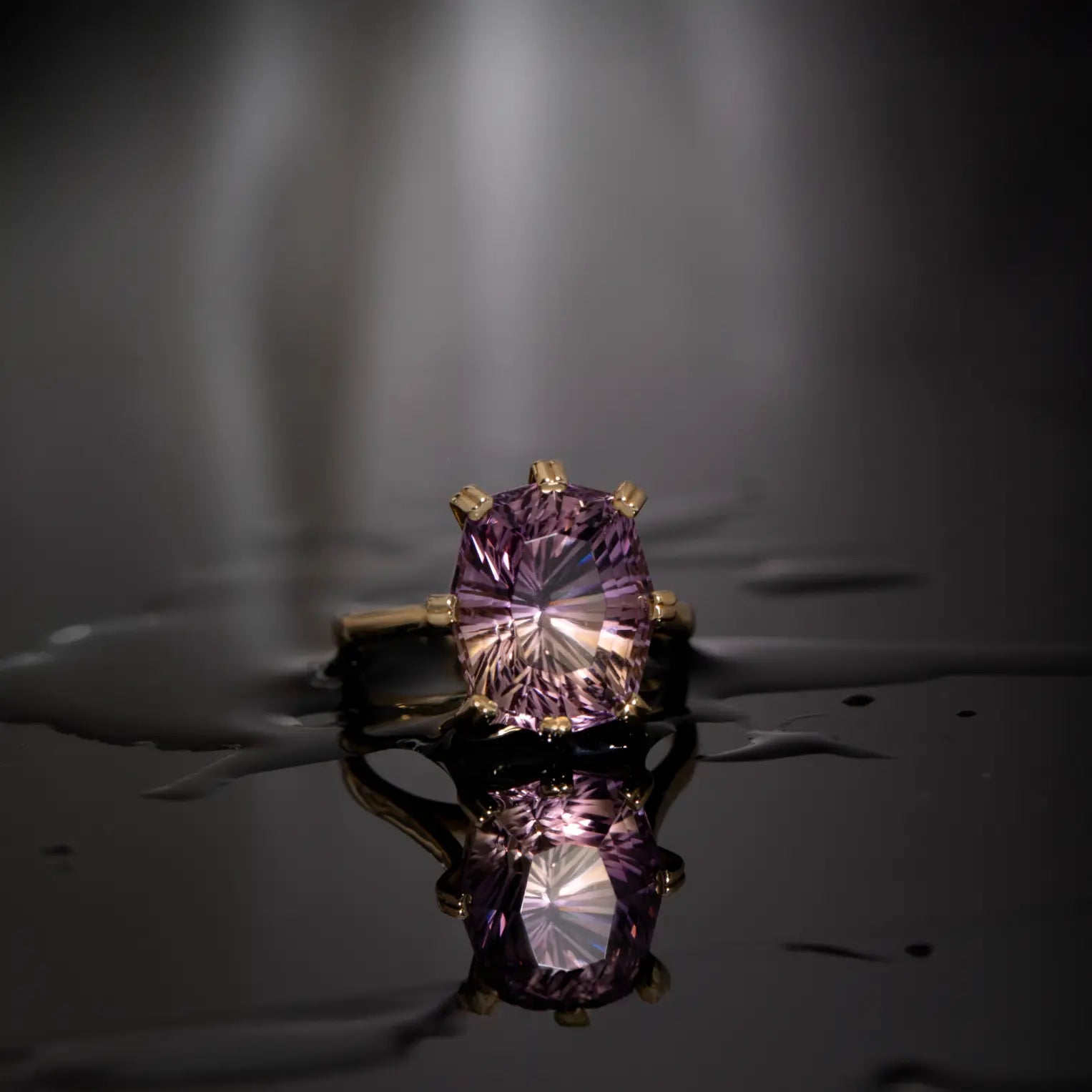 Ametrine Ring 14K Gold One of a Kind