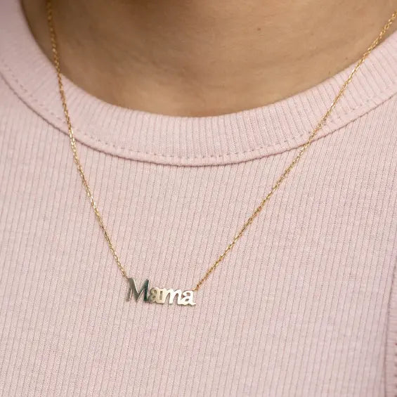 Mama Necklace 14K Gold