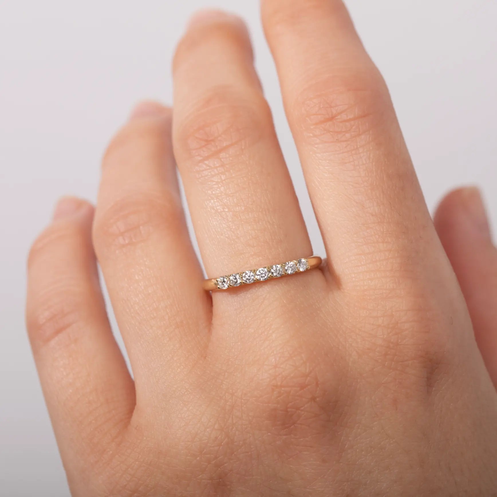 Half Eternity Ring Diamonds 14K