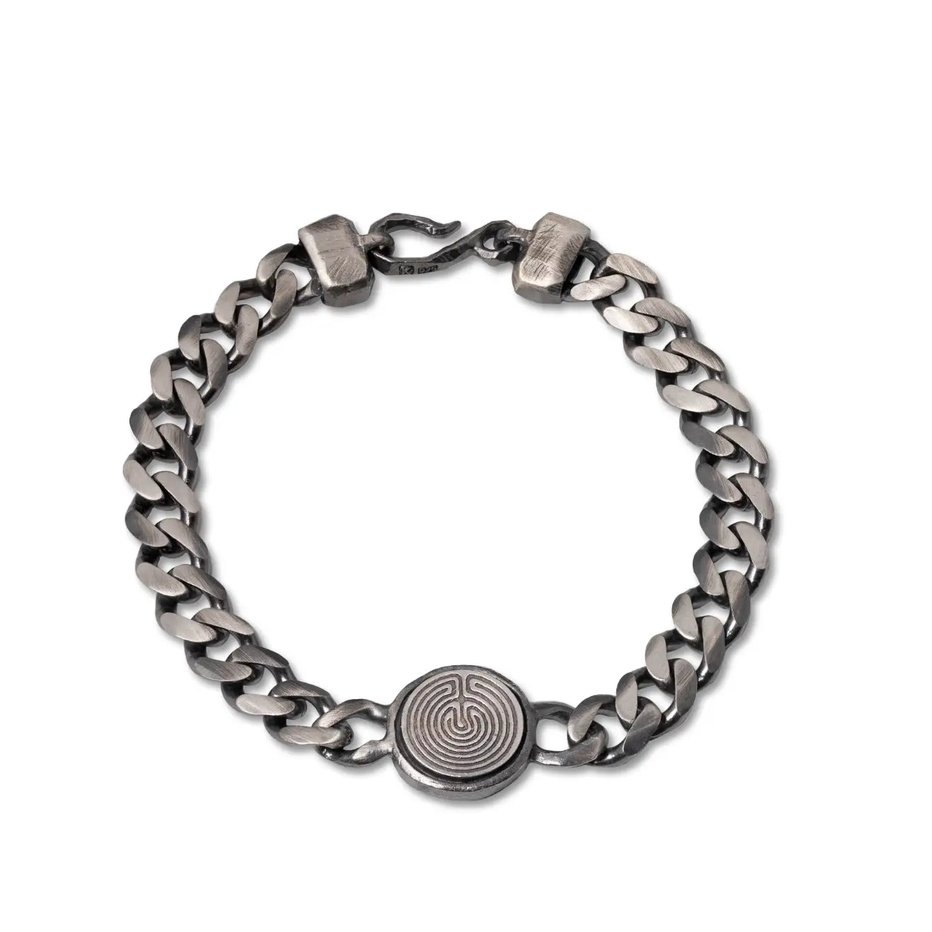 Labyrinth Bracelet Oxidized Silver 925