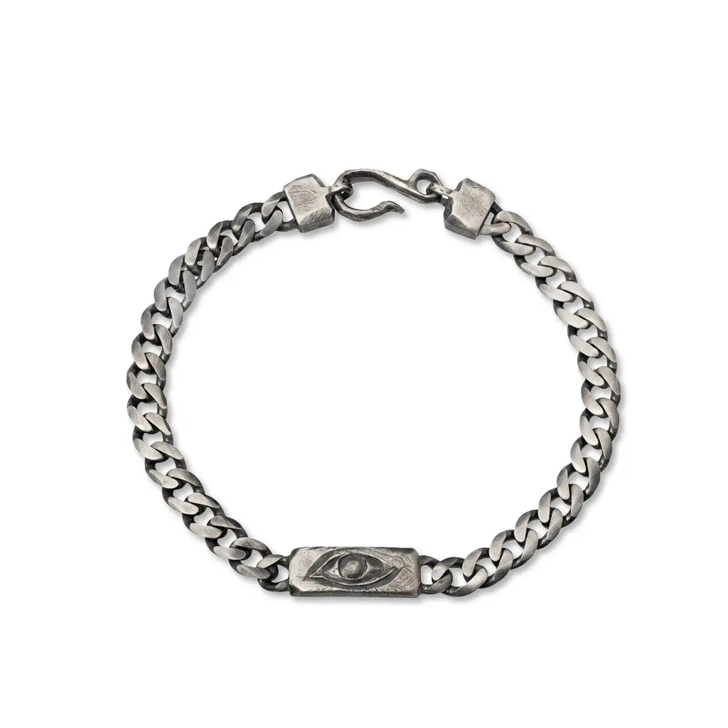 Βραχιόλι με Μάτι Οξειδωμένο Ασήμι 925
