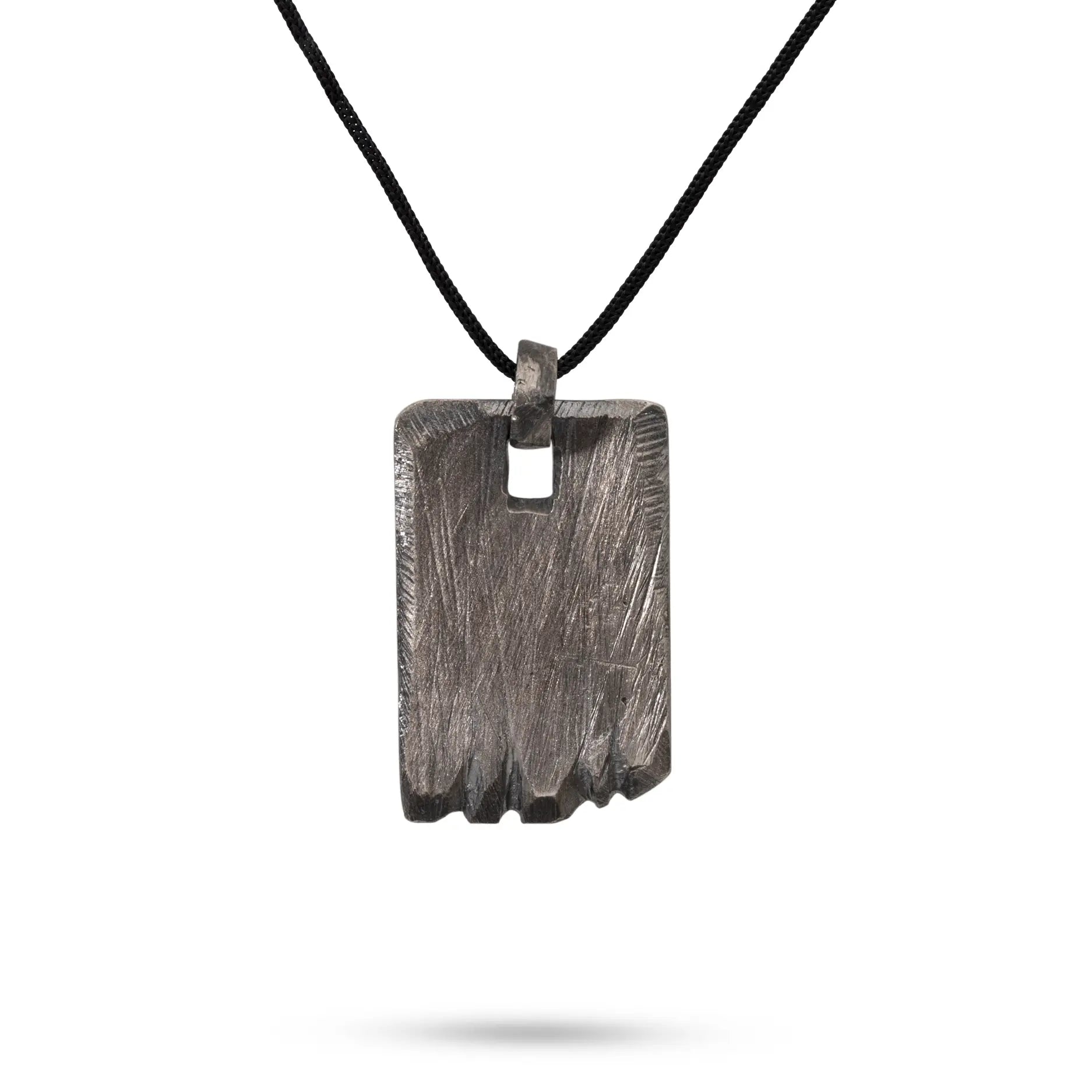 Personalized Bar Necklace Oxidized Sterling Silver 925