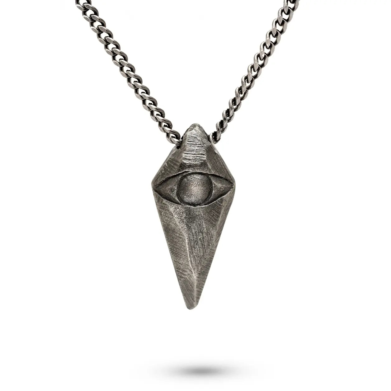 Evil Eye Necklace 925 Oxidized Silver