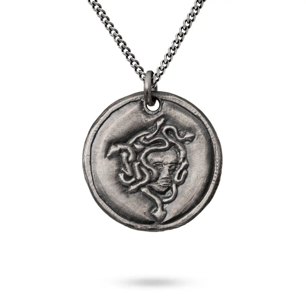 Medusa Necklace Sterling Silver