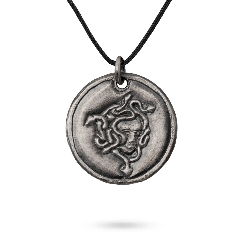 Medusa Necklace Sterling Silver