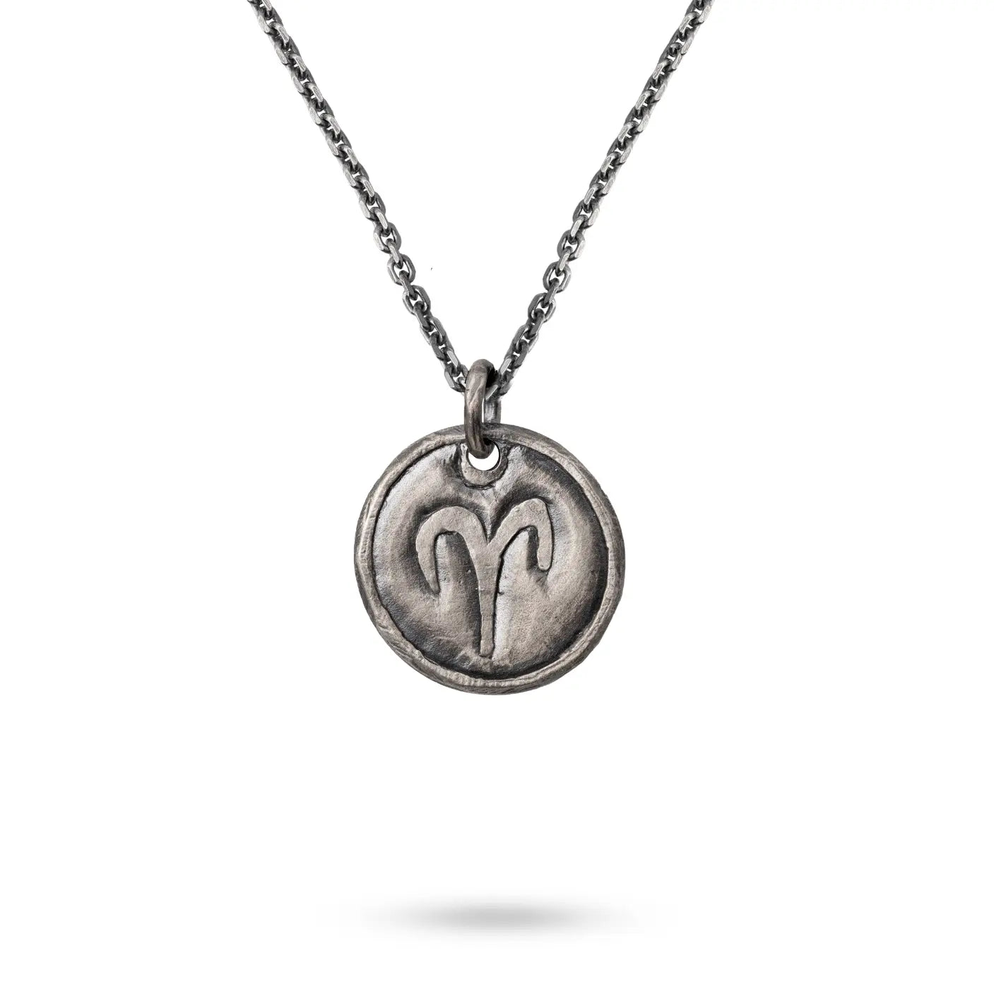 Zodiac Necklace Oxidized Silver 925
