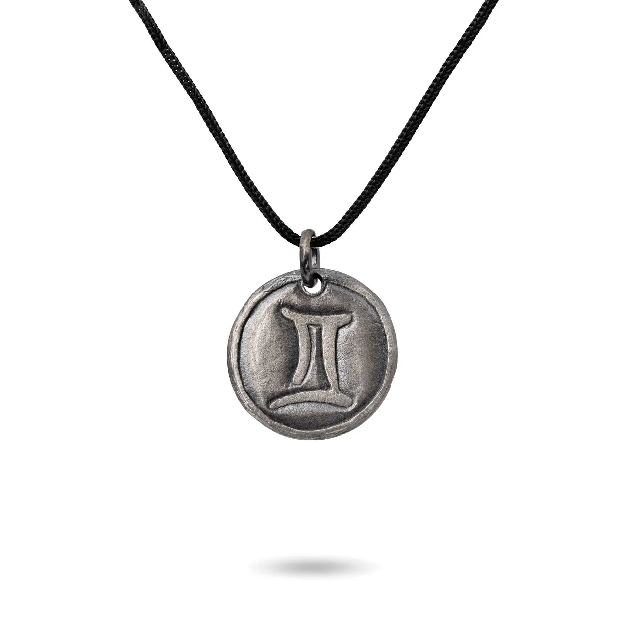 Zodiac Necklace Oxidized Silver 925