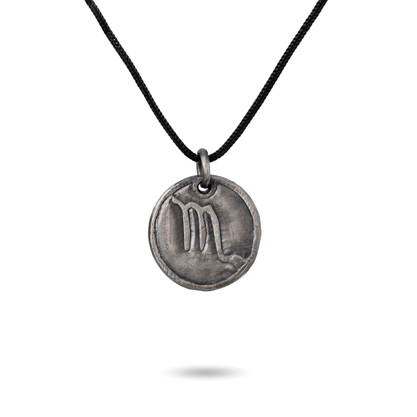 Zodiac Necklace Oxidized Silver 925