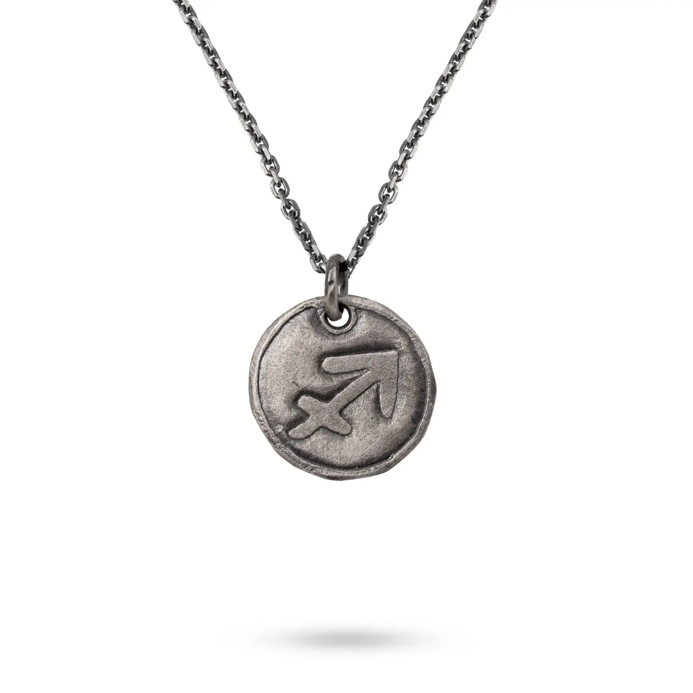 Κολιέ Ζώδιο Οξειδωμένο Ασήμι 925