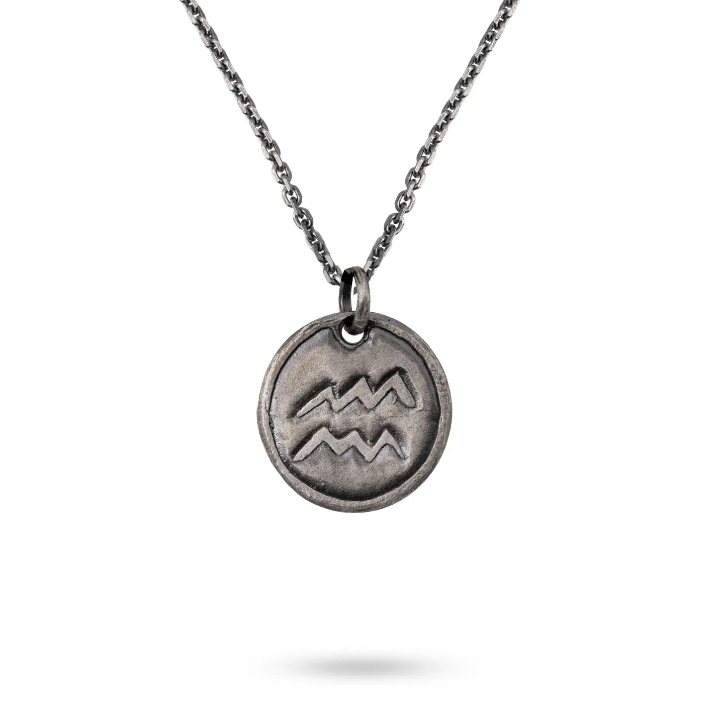 Κολιέ Ζώδιο Οξειδωμένο Ασήμι 925