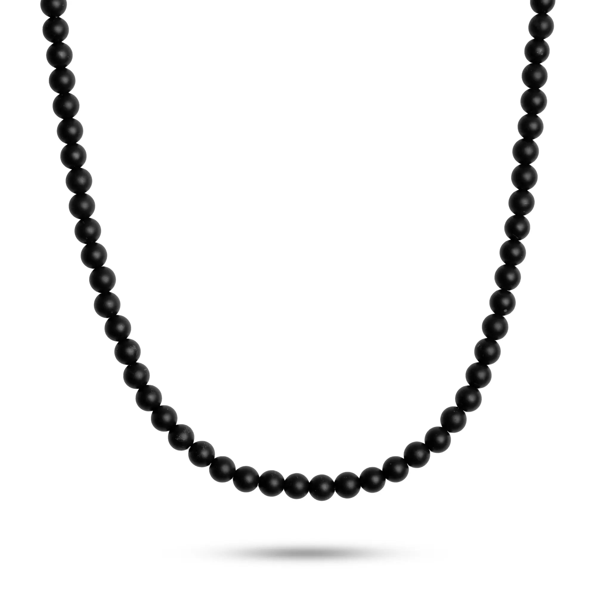 Ανδρικό Κολιέ Μαύρος Όνυχας Ασήμι 925