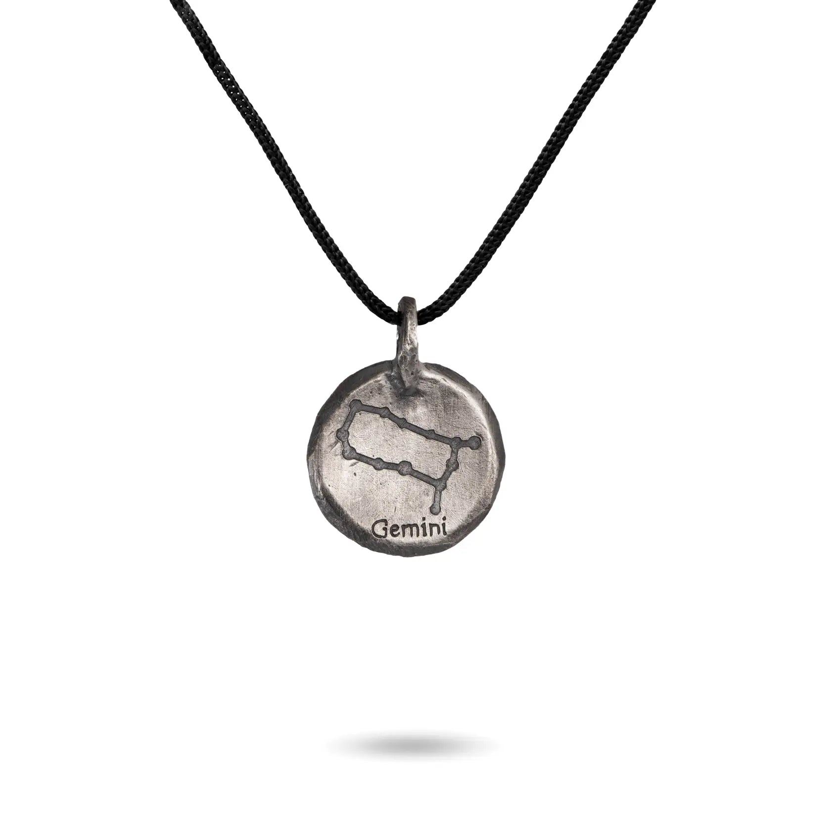 Κολιέ Ζώδιο Οξειδωμένο Ασήμι 925