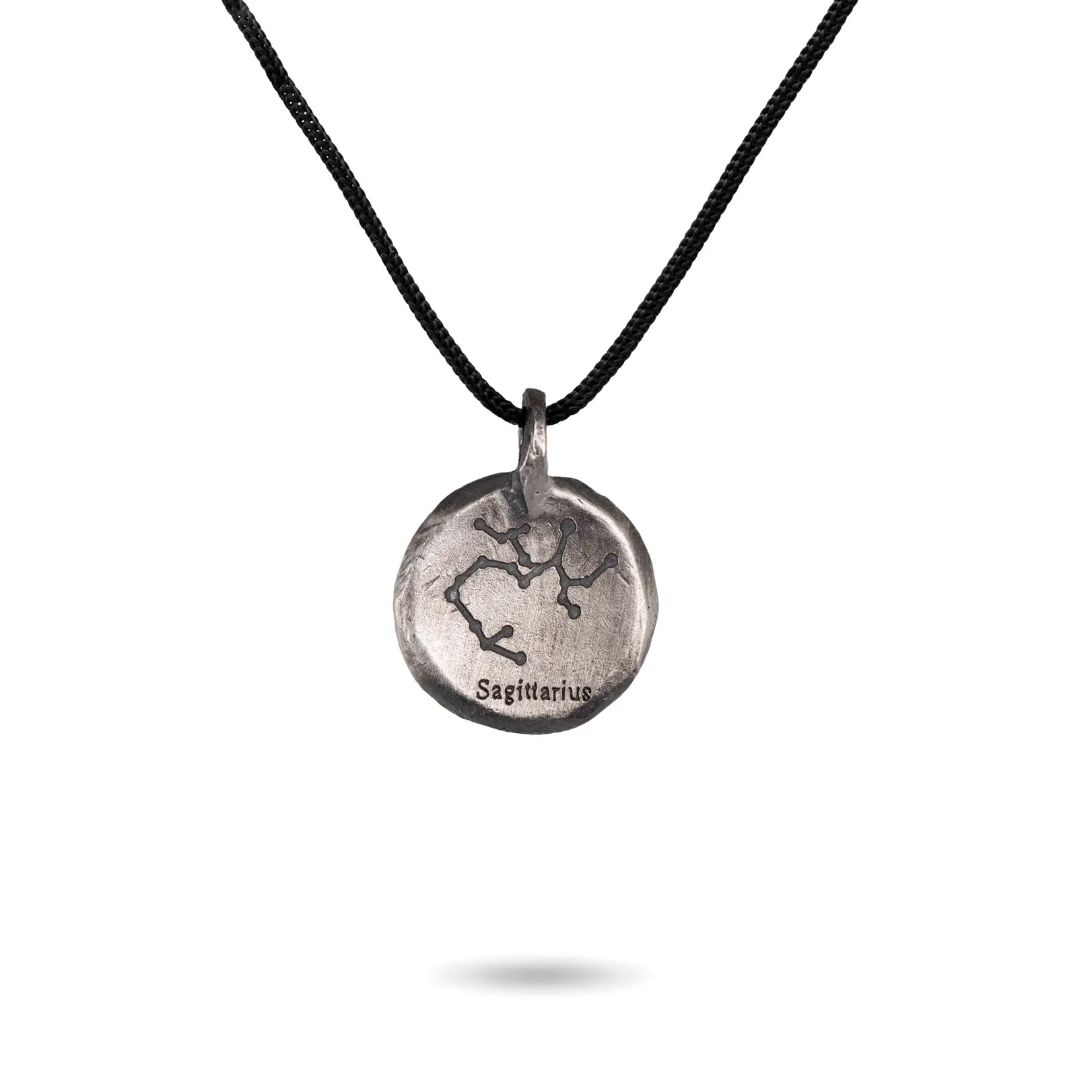 Κολιέ Ζώδιο Οξειδωμένο Ασήμι 925