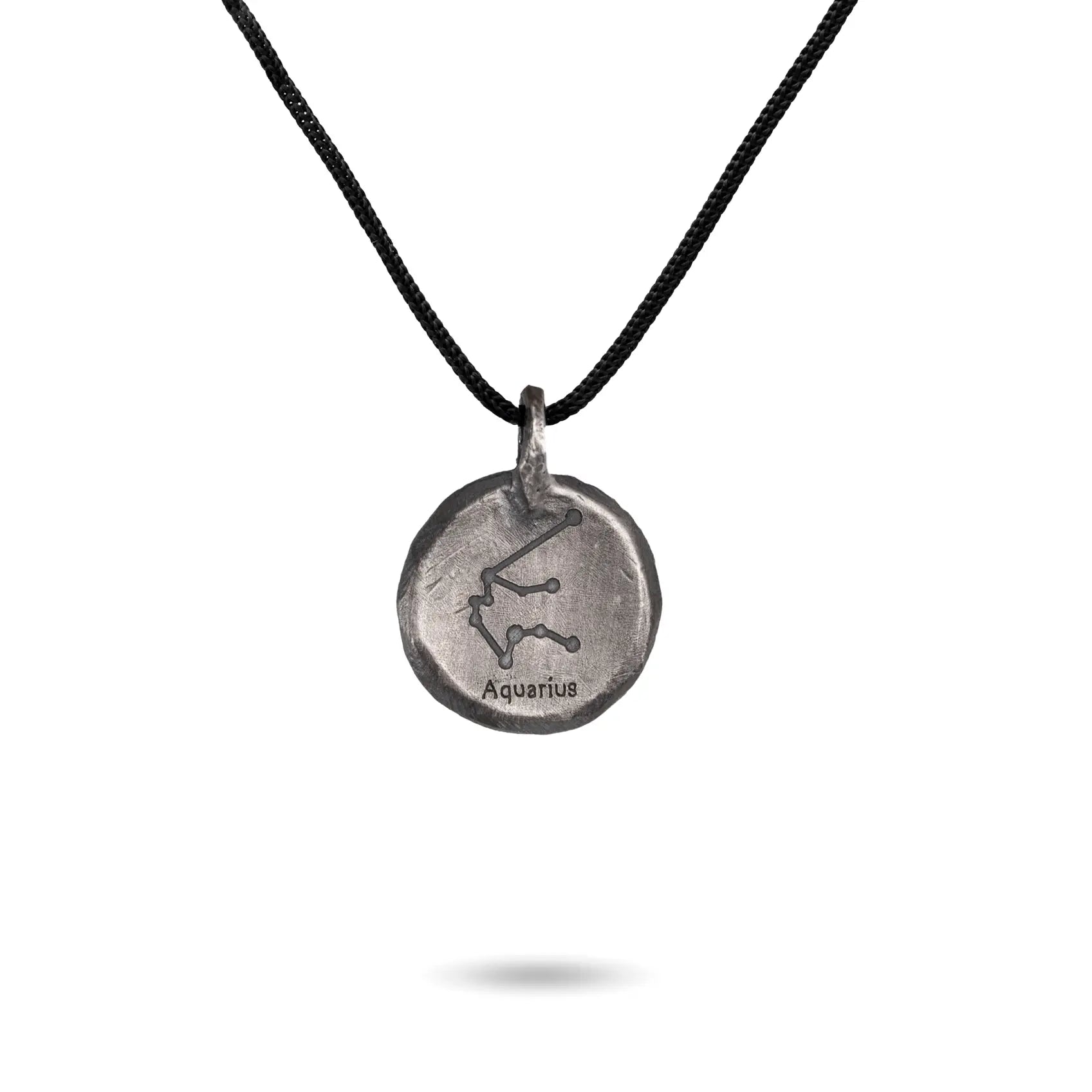 Κολιέ Ζώδιο Οξειδωμένο Ασήμι 925