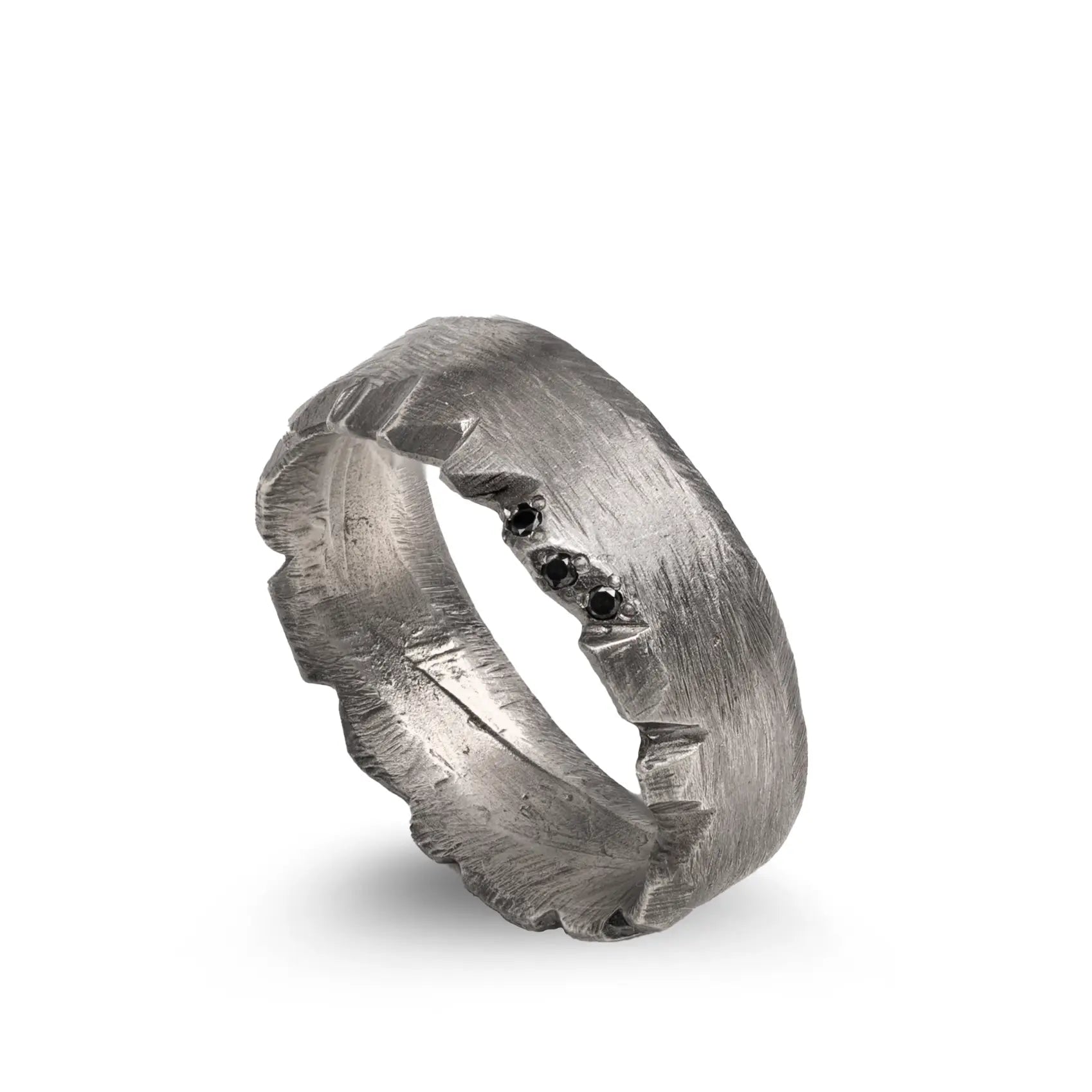 Black Diamond Band Ring