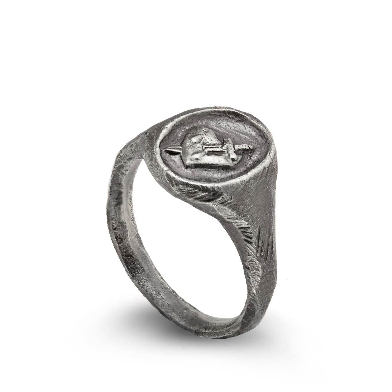 Heart Ring Oxidized Silver 925